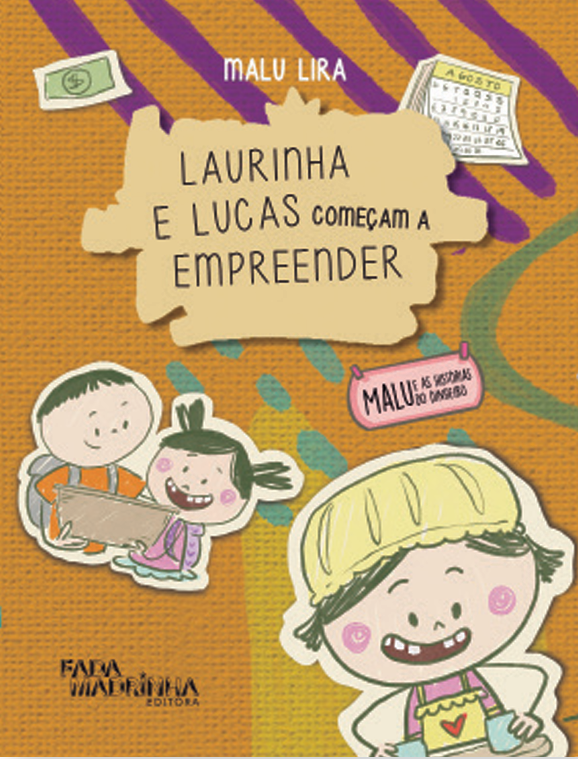 Capa do livro Laurinha e Lucas começam a empreender